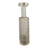 Vase en verre texturé vintage, années 1960-1970