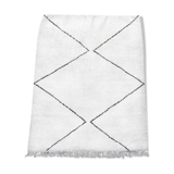 Moroccan berber carpet black and white