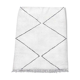 Tapis berbère marocain noir et blanc