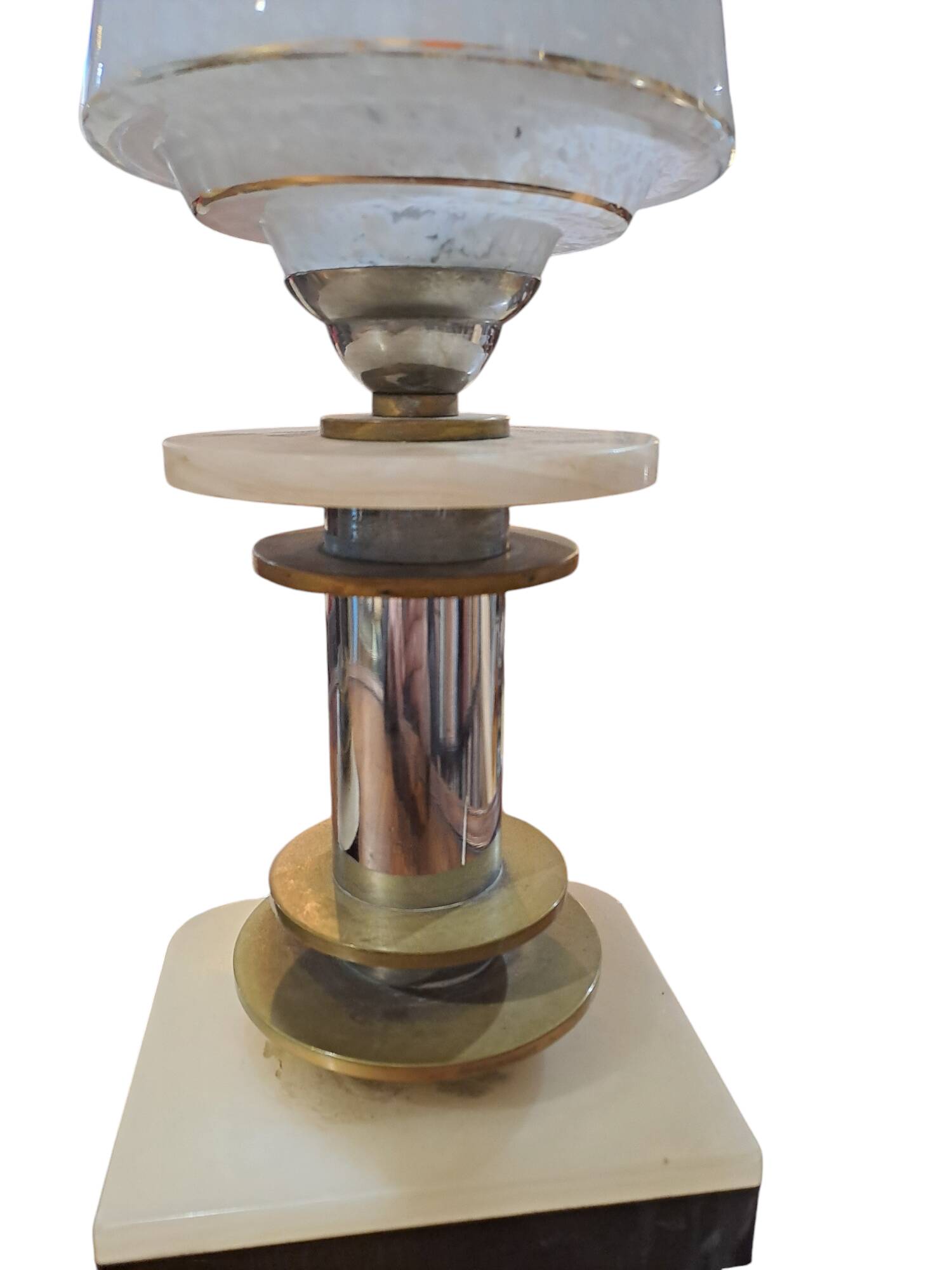 pair of art eco / onyx and Murano glass bedside tables