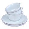 Set de 3 tasses à thé en porcelaine blanche Schirnding Bavaria