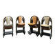 Set of 24 Baumann chairs from the 80s