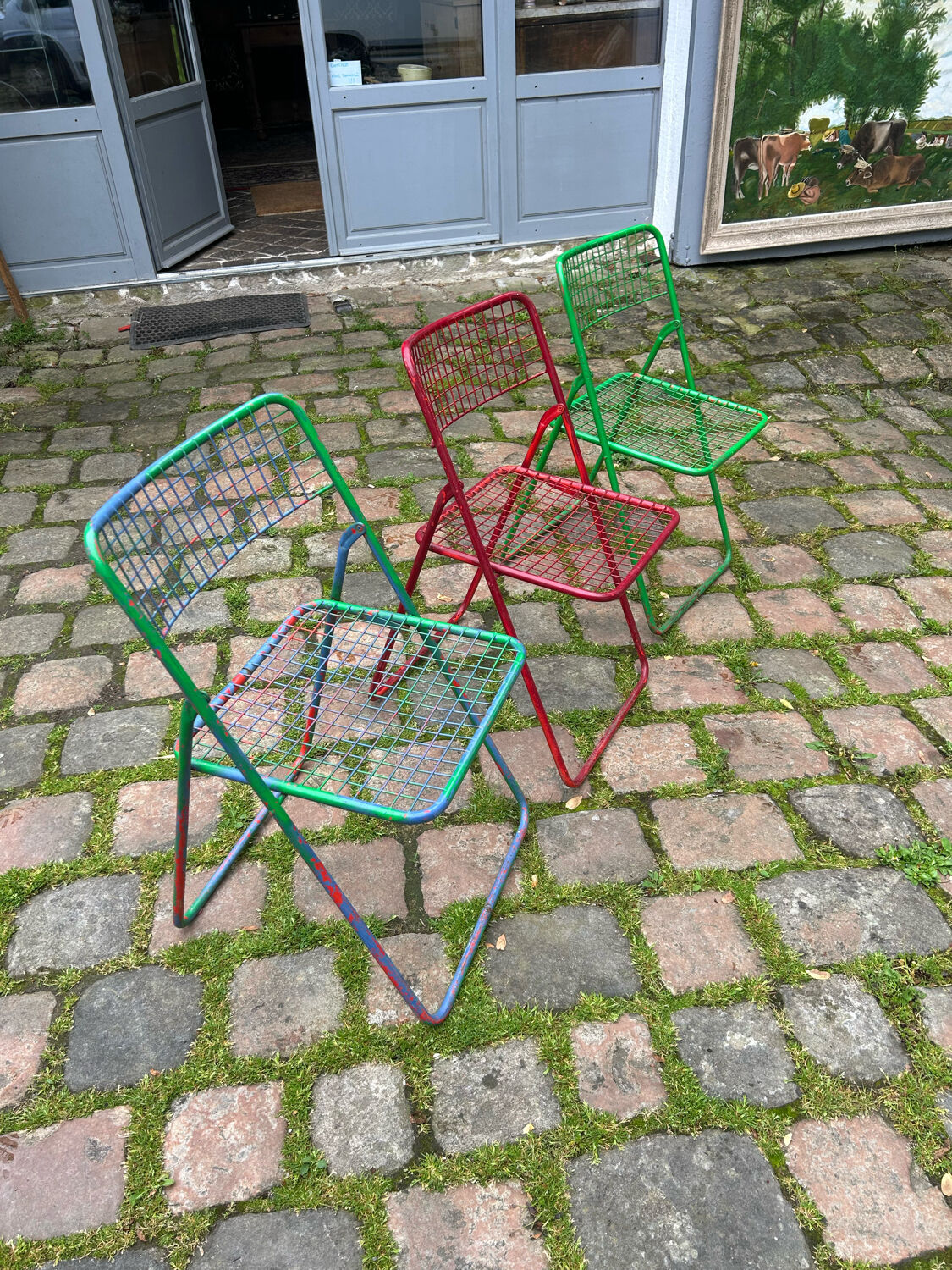 3 Ted Ned folding chairs by Niels Gammelgaard for IKEA 1980s