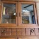 Old small glass display cabinet from the early 20th century.