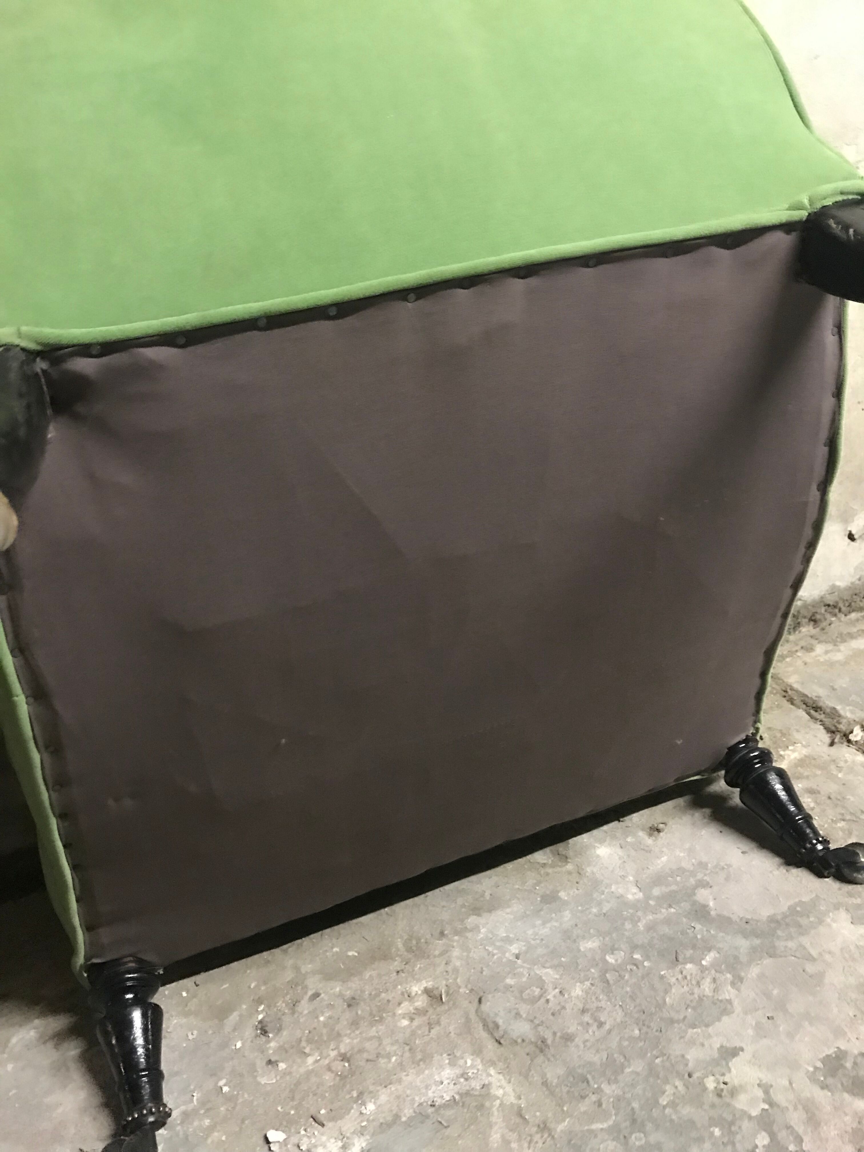 Fauteuil  Napoléon III vert