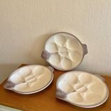 Fish-shaped oyster plates West Germany
