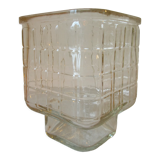 Vase carré signé s patent déco bureau salon