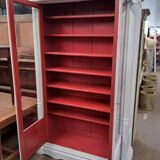 Bookcase in patinated oak