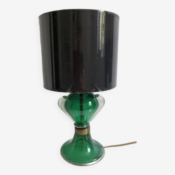 Blown glass table lamp with hot sconces 1950s