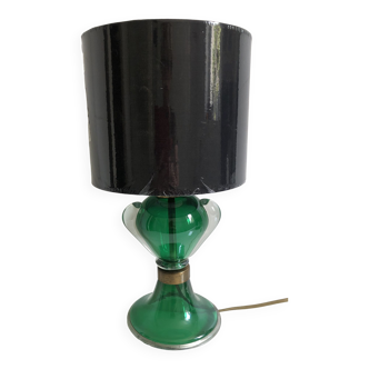 Blown glass table lamp with hot sconces 1950s