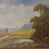 Huile sur carton de Nerlow - 19x24