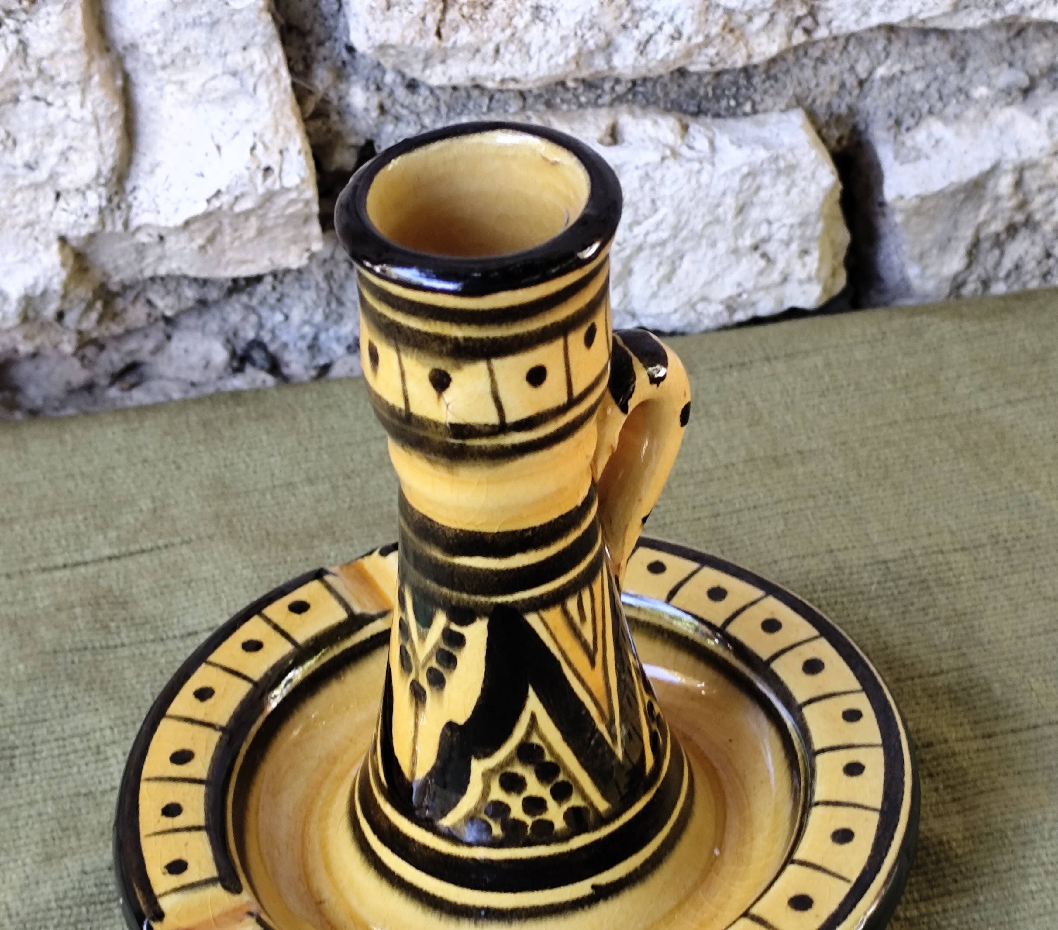 Ancien bougeoir cendrier marocain