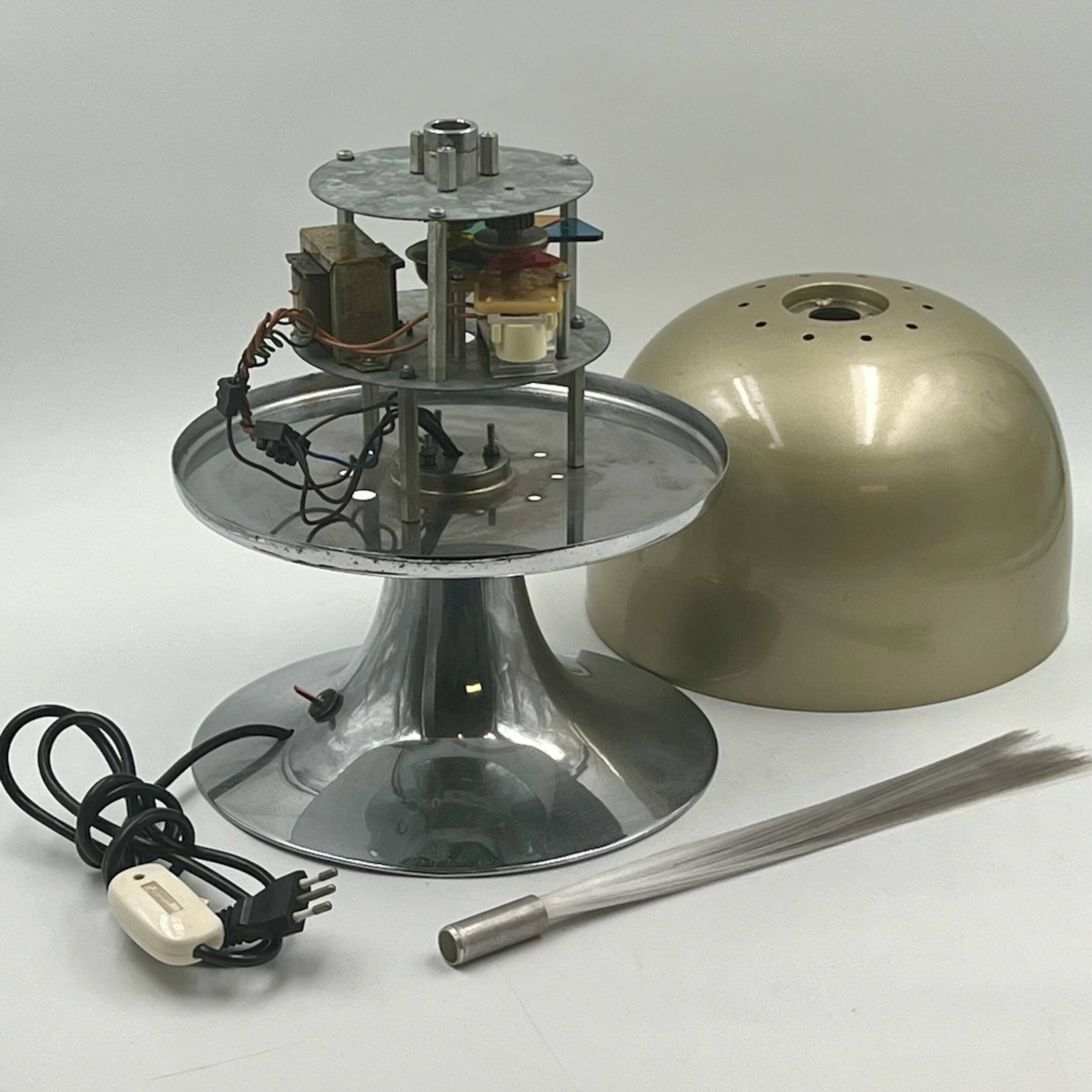 Vintage 60s Ambient Light with Color Disc and Metal Base