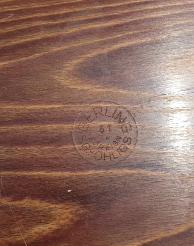 Vintage wooden tray, Scandinavian design
