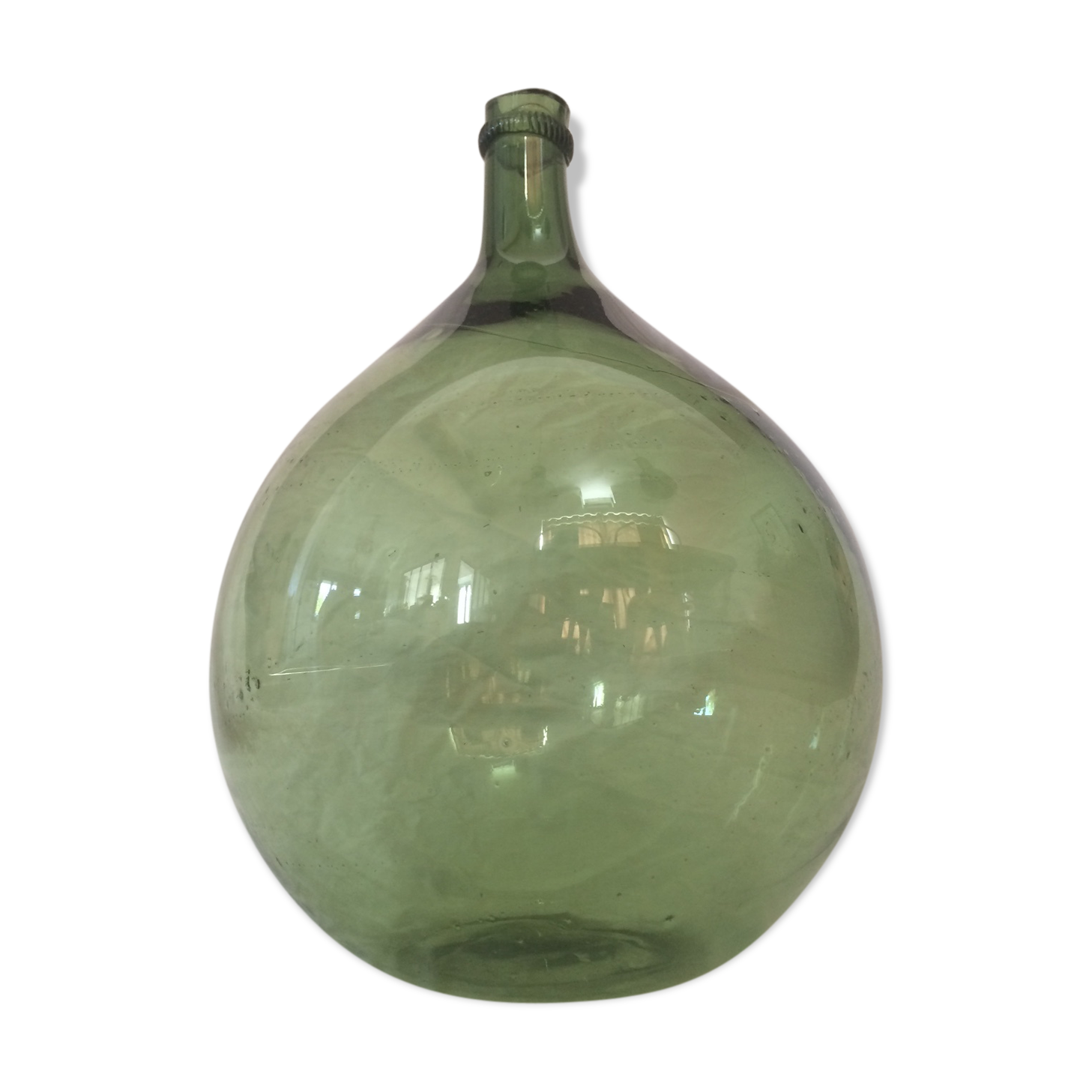 Demijohn, capacity estimated around 12 l
