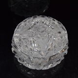 Sugary bowl,cut crystal glass,bohemia in the 1960's.