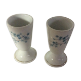 Pair of mazagrans in porcelain