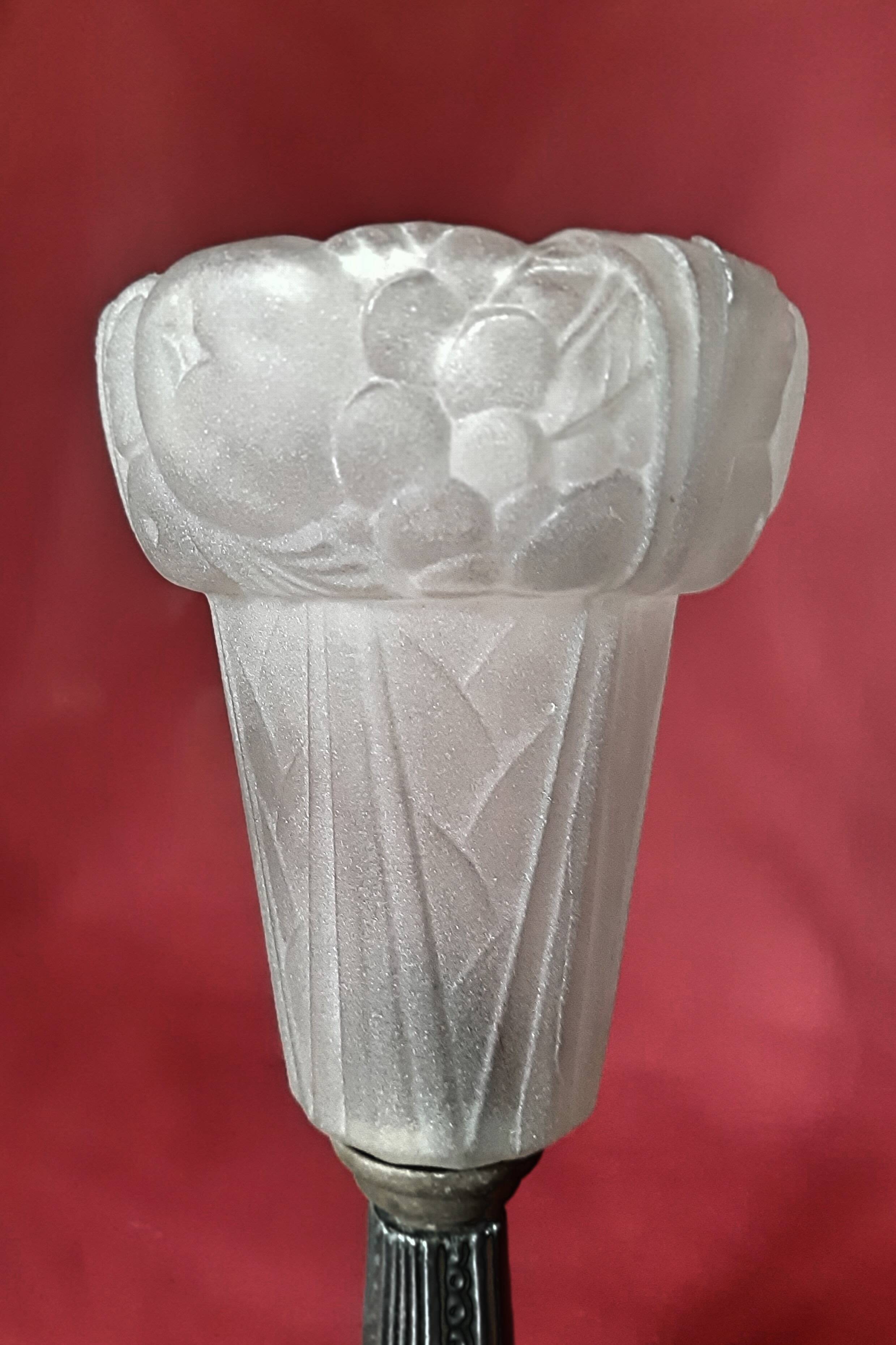 Paire de lampes Art Deco vintage 1930s