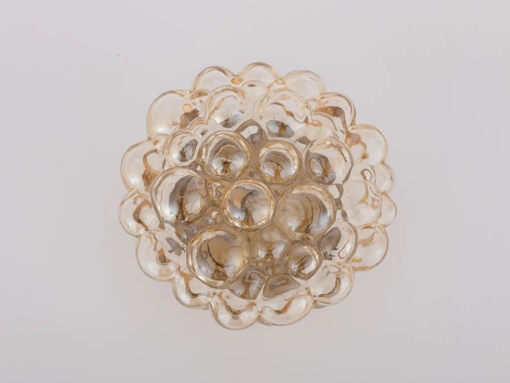 Helena Tynell for Glashutte Limburg amber bubble flush mount