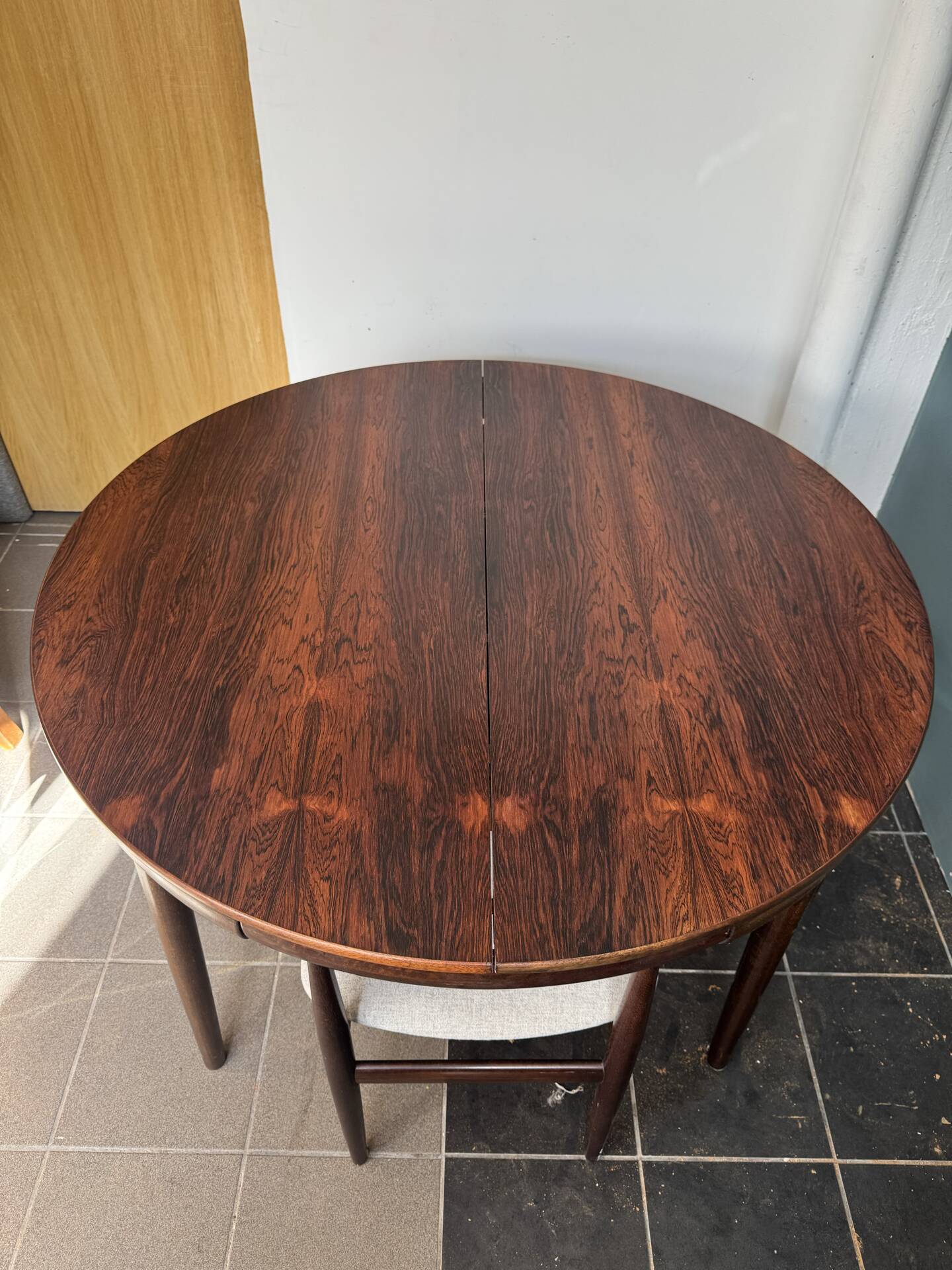 Rare Hans Olsen Roundette dining set, Denmark (1960s)