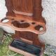 free-standing locker room in solid oak 1900