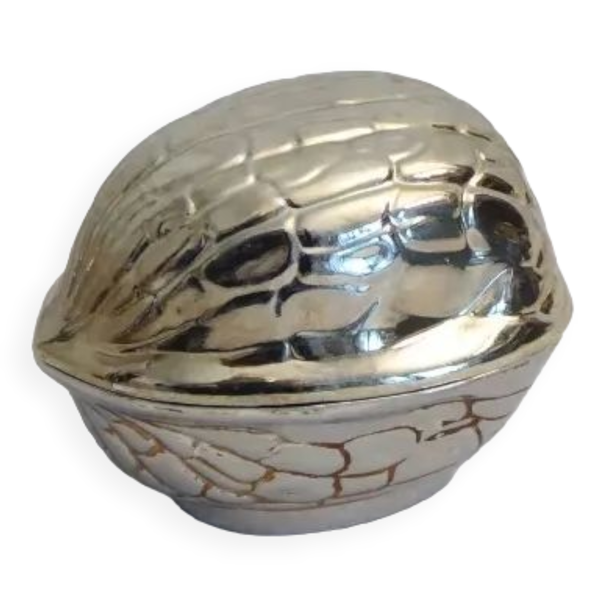 Metal box / silver metal nut shape