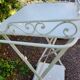 Service  table white wrought iron