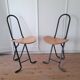 Set of 2 folding chairs Daphne by Gastone Rinaldi for Fly line