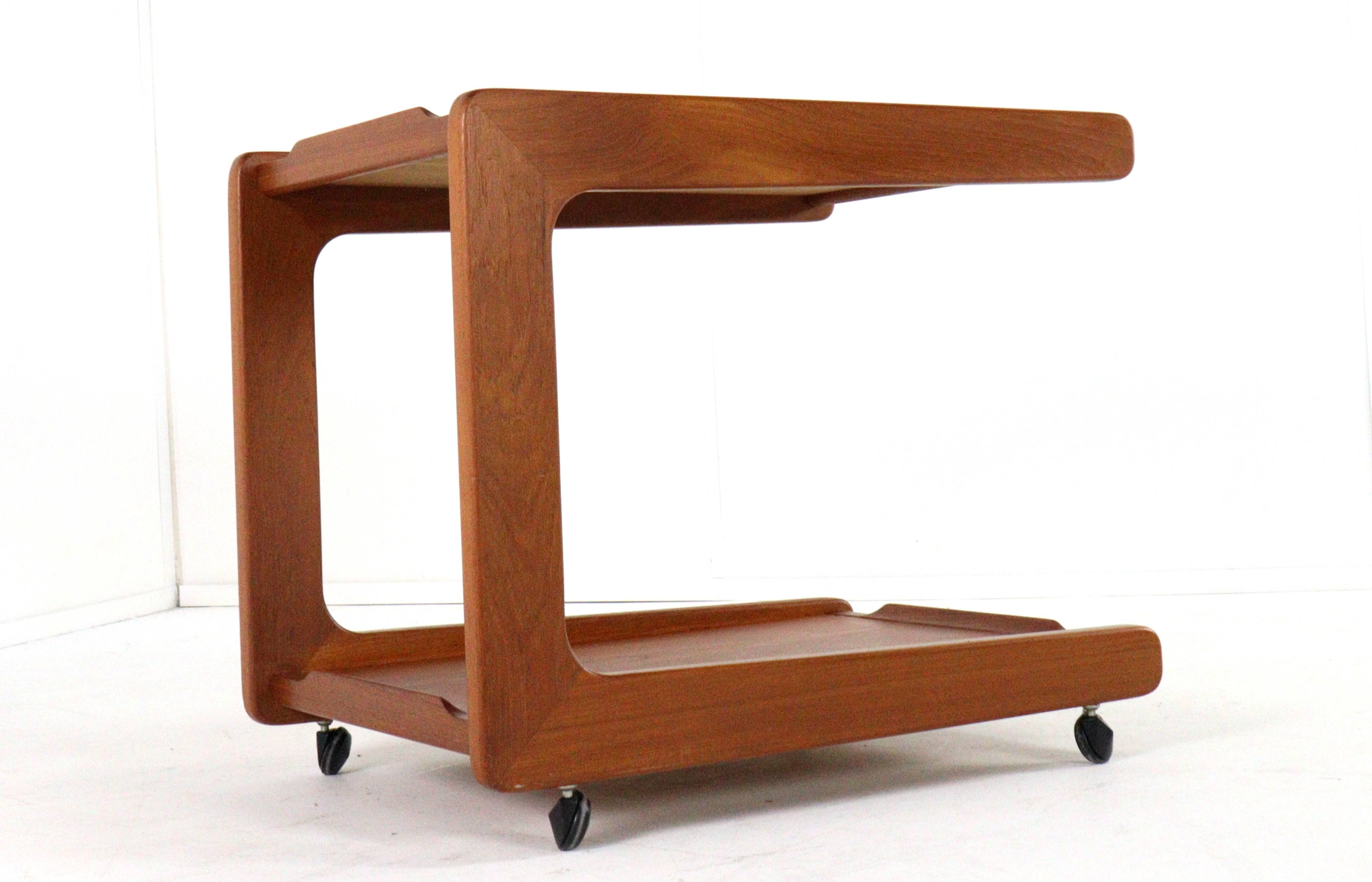 Danish design teak trolley - mid century modern
