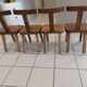Suite of 4 rustic chairs from the 70/80's