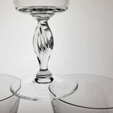 6 crystal wine glasses from the 60s (wheat)