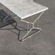 Table de jardin des années 30 en métal