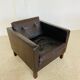 Vintage retro Danish club chair in brown leather by Erik Jørgensen
