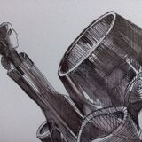Dry January 2021 : Handmade drawing on paper with ink