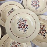 Deep plates x6 "Francine" Badonviller