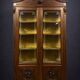 Italian Renaissance-style walnut library circa 1850