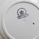 6 vintage white earthenware deep plates with red patterns