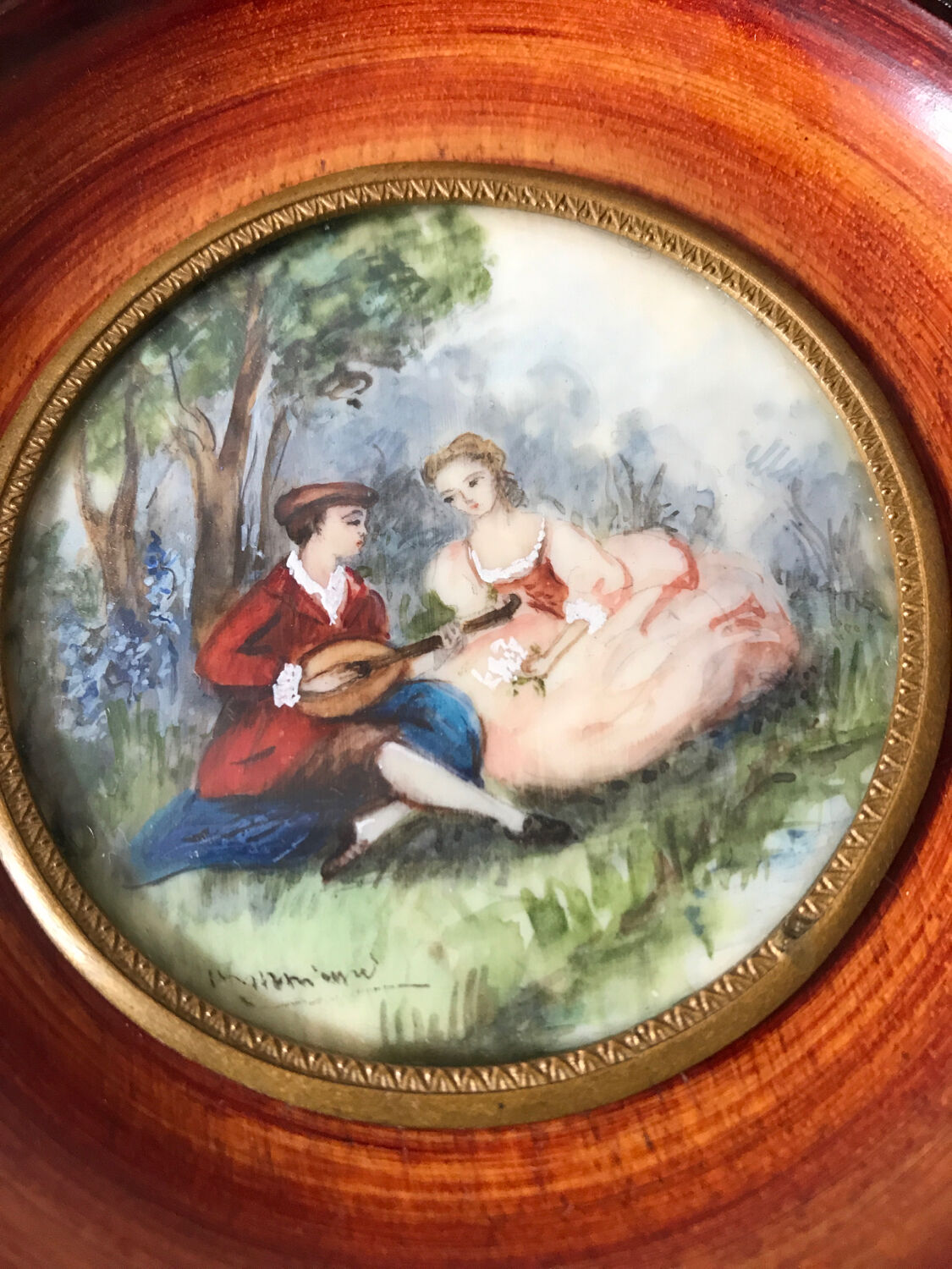 Miniature gallant scene