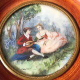 Miniature scène galante