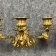 Pair of sconces period Consulate (18th) in gilded bronze with two patinas