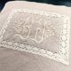 Lace cushion / Monogram