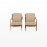 Fd144 Easy Chairs in Oak and Teak by Peter Hvidt & Orla Mølgaard-Nielsen for France & Daverkosen