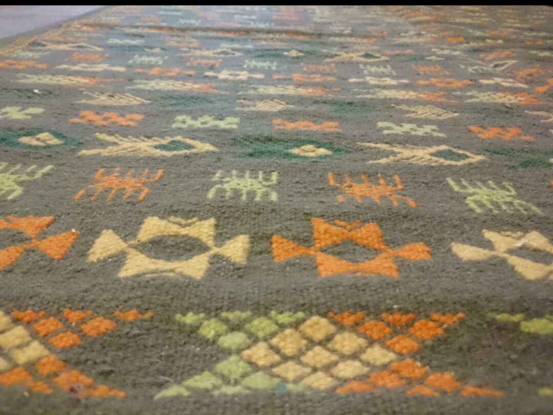 Berber carpet in pure wool 155x255cm