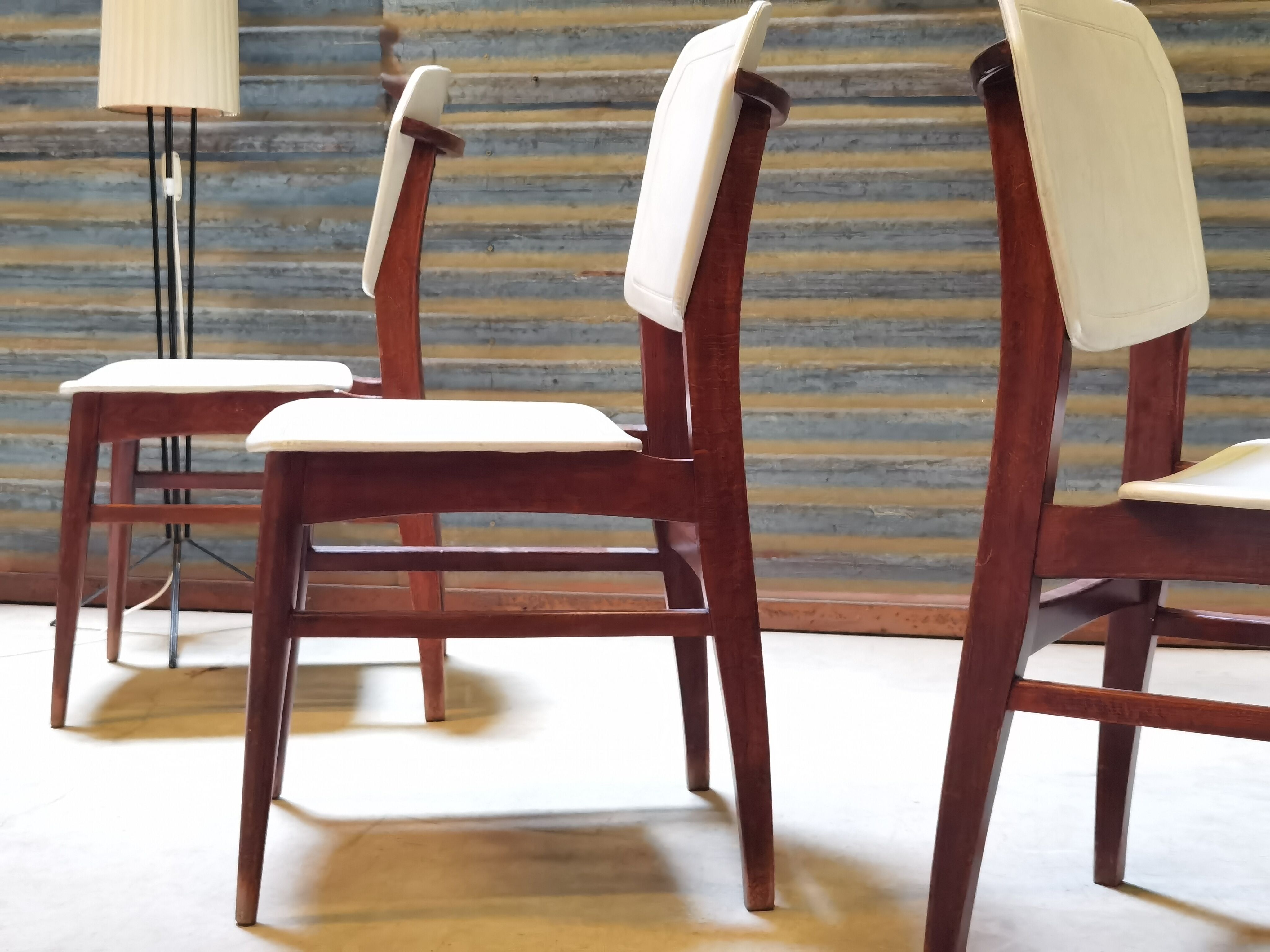 Lot de 4 chaises allemande Kondor Möbelwerk 1960