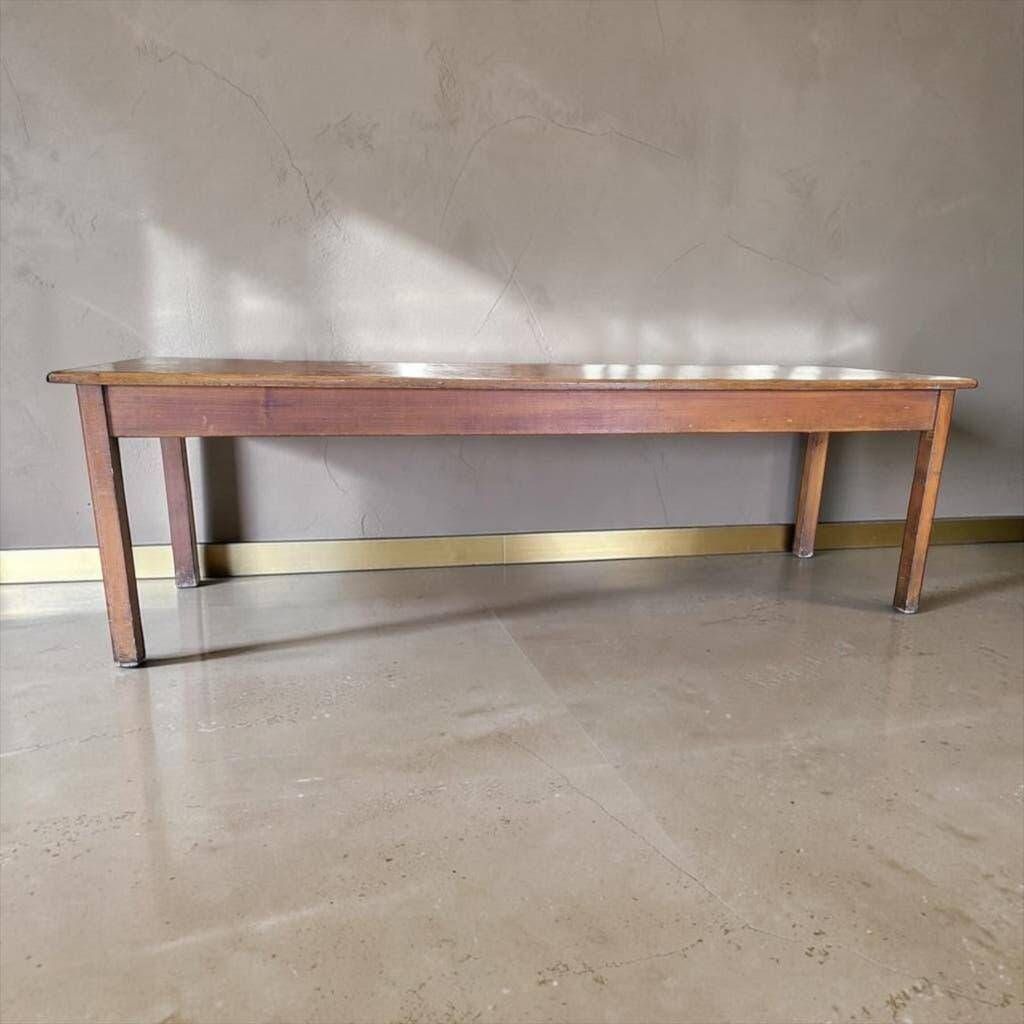 XL vintage solid wood dining table / farmhouse table