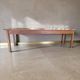 XL vintage solid wood dining table / farmhouse table