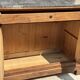 Grand buffet, meuble de toilette ancienne à dessus de marbre XIXe