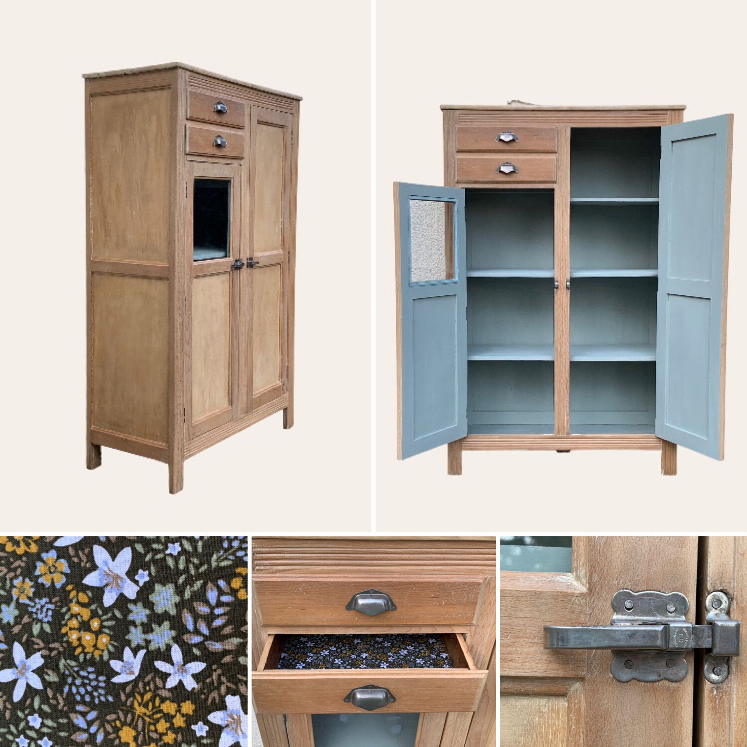 Buffet parisien bois brut 1940