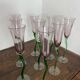 Coupes à champagne, verre soufflé, tulipe