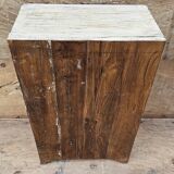 Ancien chevet - cabinet tribal en teck birman